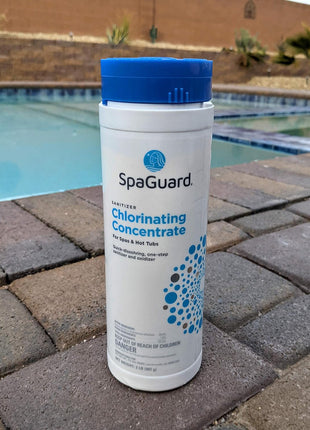SpaGuard Spa Chlorinating Concentrate, 2 lb, Single, Advanced Spa Water Treatment for Hot Tubs and Spas, Quick Dissolving Oxidizer