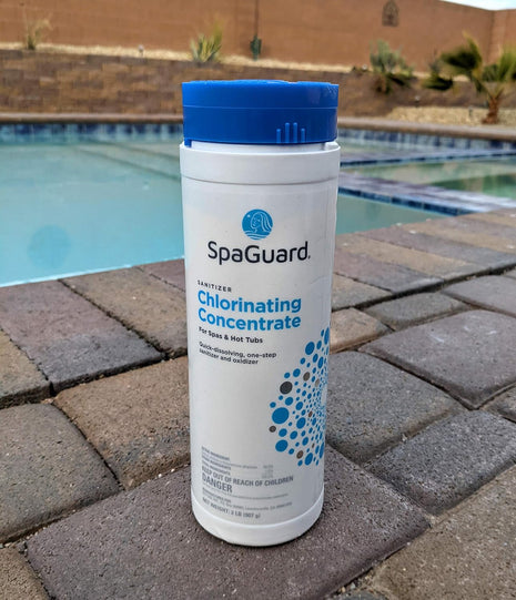 SpaGuard Spa Chlorinating Concentrate, 2 lb, Single, Advanced Spa Water Treatment for Hot Tubs and Spas, Quick Dissolving Oxidizer
