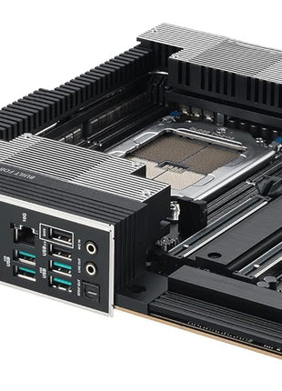 ASUS Pro WS TRX50-SAGE WIFI CEB Workstation motherboard, AMD Ryzen Threadripper PRO 7000 WX,ECC R-DIMM DDR5, 36 power-stage, WiFi 7,PCIe 5.0 x 16,PCIe 5.0 M.2, 10 Gb and 2.5 Gb LAN, multi-GPU support.