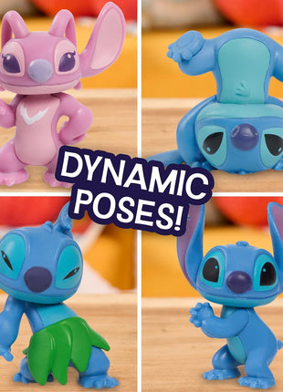 Disney Stitch Just Play Collectible Figure Set with Accessories | 11-pieces, 2-inch Figurines, Home Decoration, Kids Toys for Ages 3 Up, Collectible Toys