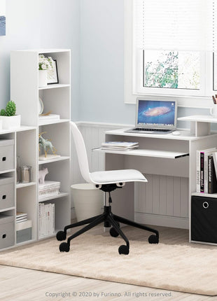 Furinno Luder Bookcase / Book / Storage , 5 Cube, White