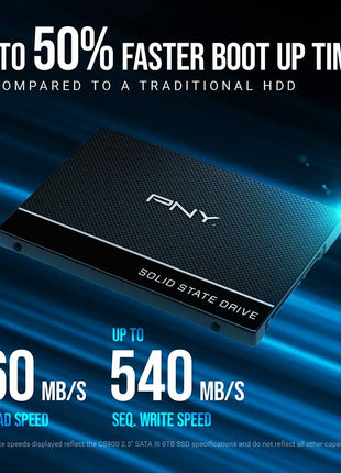 PNY CS900 4TB 2.5" SATA III Internal Solid State Drive (SSD) - (SSD7CS900-4TB-RB)