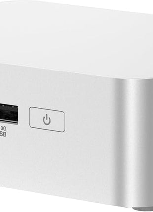 ASUS NUC 15 Pro+ Barebones Mini PC with Intel Series 2 Core Ultra 9 285H, up to 96GB DDR5 RAM, Dual Storage, ThunderboltTM 4, Wi-Fi 7 & Bluetooth 5.4, Toolless Silver Aluminum Chassis, with VESA Mount