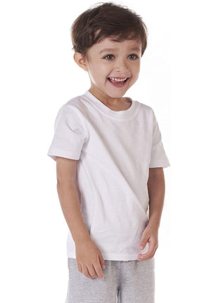 Gerber Baby Toddler 5-Pack Solid Short Sleeve T-Shirts Jersey 160 GSM, White, 3T