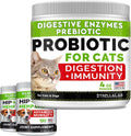 4oz Probiotics Powder + 240ct Hemp Glucosamine Joint Supplement Bundle - Relieves Diarrhea + Joint Pain Relief - Digestive Enzymes + Prebiotics + Omega 3, Hemp Oil + Chondroitin, MSM - Made in USA