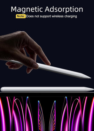 Stylus Pen for iPad 6th-11th Generation-2X Fast Charge Active Pencil Compatible with 2018-2025 Apple iPad Pro 11 inch/12.9 inch/M4, iPad Air 3/4/5/M2/M3,iPad mini 5/6 Gen-White