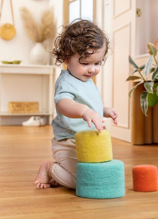 Lovevery, Nesting Felt Baskets (3), Perfect for Your Toddler Starting at 13 Months+