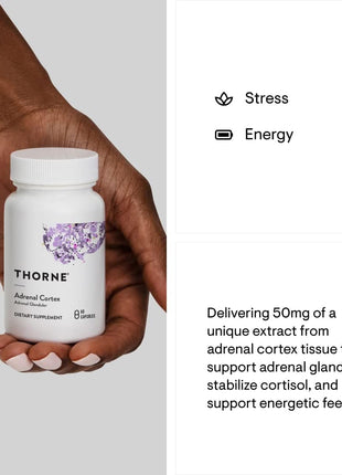 THORNE - Adrenal Support Bundle - Stress Balance & Adrenal Cortex Combo - Stress Balance and Adrenal Cortex - 30 to 60 Servings