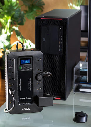 CyberPower EC850LCD Ecologic UPS Battery Backup and Surge Protector