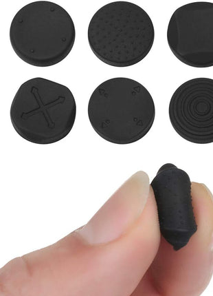 6PC Silicone Thumb Stick Grips Caps Analog Thumbstick Joystick Cap for PS Vita PSV 2000 PSV 1000 (Black)