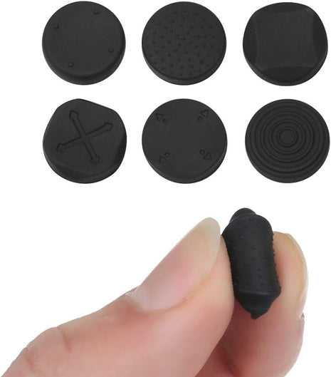 6PC Silicone Thumb Stick Grips Caps Analog Thumbstick Joystick Cap for PS Vita PSV 2000 PSV 1000 (Black)