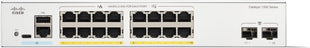 Cisco Catalyst 1300-16P-2G Managed Switch, 16 Port GE, PoE, 2x1GE SFP, Limited Lifetime Protection (C1300-16P-2G)