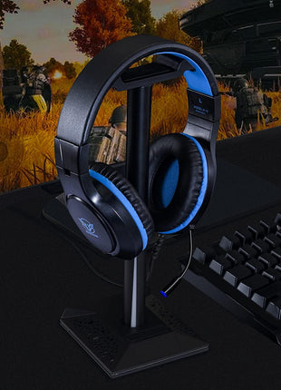 Masacegon Gaming Headset for PC,Gaming Headphone Compatible with Xboxone,PS4,Nintendo Switch,3.5mm Over-Ear Headphones with Noise Canceling Feature