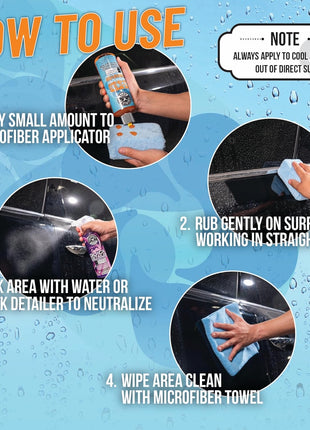 Chemical Guys Heavy Duty Water Spot Remover Gel for Paint, Glass, and Metal - Mineral and Water Spot Remover for Cars, Trucks, Motorcycles, RVs & More - 16 oz