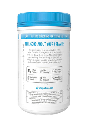 Vital Proteins Collagen Creamer Original, 10.3oz | Collagen Coffee Creamer, Supports Daily Collagen Intake, Original Flavor, Coffee Add-In, 12 Servings