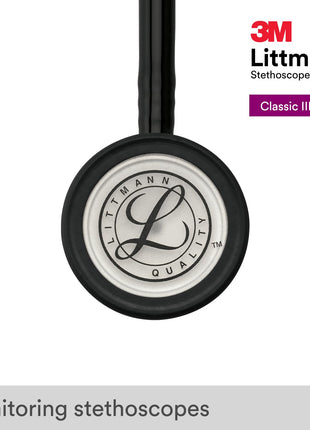 3M Littmann Classic III Monitoring Stethoscope, 5620, More Than 2X as Loud, Weighs Less, Stainless Steel Chestpiece, 27" Black Tube | Stainless Steel Chestpiece. More Than 2X as Loud*, Weighs Less**