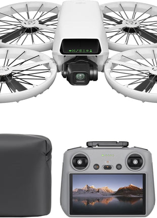 DJI Flip Fly More Combo With RC 2 Screen Remote Controller, Drone With 4K UHD Camera for Adults, Palm Takeoff, Auto Return, Intelligent Flight, 3 Batteries for 93-Min Flight Time