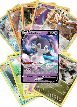 Pokemon Cards 50 Card Assorted Lot with Guaranteed V Pokemon