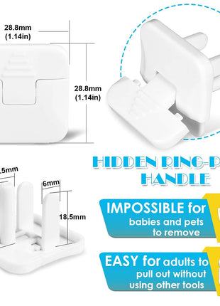 Outlet Covers Babepai 38-Pack White Child Proof Electrical Protector Safety Improved Baby Safety Plug Covers