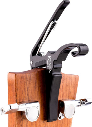 Kyser Quick-Change Guitar Capo for 6-string acoustic guitars, Black, KG6BA