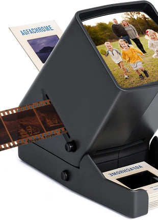 35mm Slide Viewer, Film Negative and Slide Viewer with 3X Magnification and LED Lighted Illuminated Viewing, USB Powered