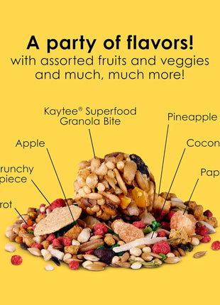 Kaytee Fiesta Parakeet Food, Nutritious and Fun Blend, Supports Skin, Feather, Digestion, Brain and Heart Health, 2 pounds
