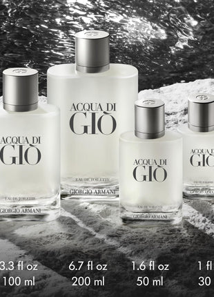 Armani Beauty Acqua di Giò Eau de Toilette - Fresh Aquatic Mens Cologne | Fragrance with Bergamot, Marine Notes & Cedarwood - Long Lasting Clean & Citrusy Mens Scent - Perfect for Everyday Wear