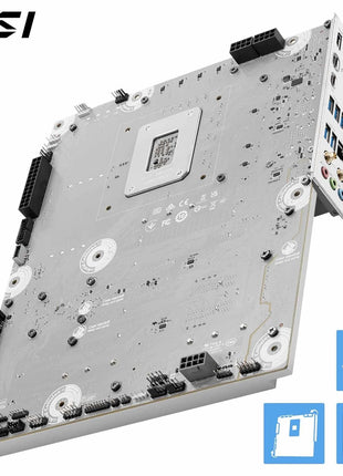 MSI PRO Z890-S WiFi PZ Motherboard, Back-Connect ATX - Supports Intel Core Ultra Processors (Series 2), LGA 1851 - DDR5 Memory Boost (8600+ MT/s OC), PCIe 5.0 x16, M.2 Gen5, Wi-Fi 7, 2.5G LAN