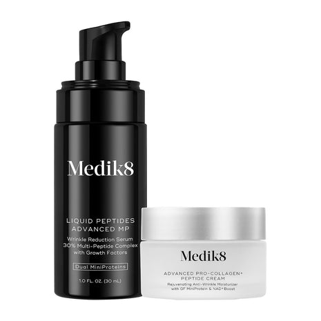 Medik8 Peptide Serum & Face Moisturizer Set, Hydrating Peptide Skincare Duo with Hyaluronic Acid for Smooth-Looking Skin - 2 pc