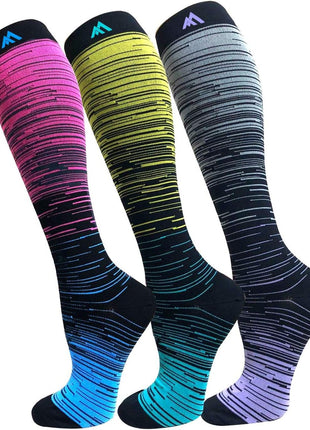 FuelMeFoot 3 Pack Copper Compression Socks - Compression Socks Women & Men Circulation - Best for Medical,Running,Athletic