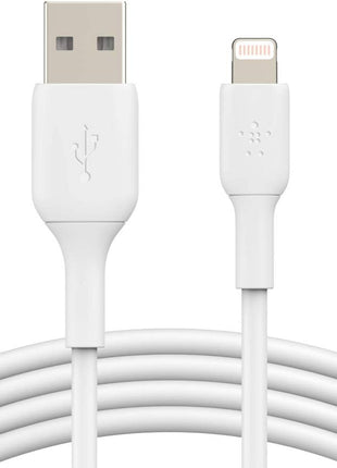 Belkin CAA001bt0MWH BOOST UP CHARGE Lightning to USB-A Cable, 6 Inches