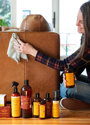 Leather Honey Lint-Free Application Cloth: Microfiber Cloth for Use with Leather Conditioner and Cleaner. Made in The USA Since 1968