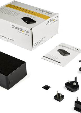 StarTech.com 2-Port DisplayPort KVM Switch - Dual-Monitor - 4K 60 - with Audio & USB Peripheral Support - DP 1.2 - USB Hub, TAA (SV231DPDDUA2)
