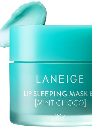 Lanage Lip Sleeping Mask, Mint Chocolate, 0.7 oz (20 g), Lip Balm, Moisturizing Korea