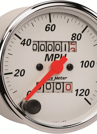 Auto Meter 1396 Arctic White Mechanical Speedometer, 3.125 in.