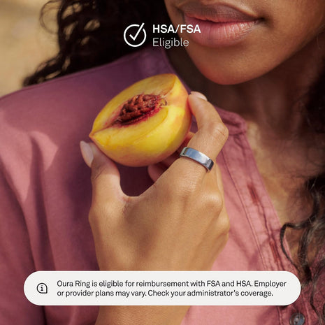 Oura Ring 5 Smart Ring - Silver - Size 7 - Fitness & Sleep Tracker
