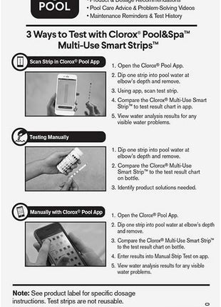 Clorox Pool&Spa My Pool Care Assistant, 50 Test Strips