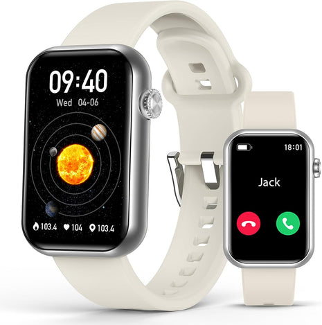 Smart Watch Fitness Tracker (Answer/Make Call), 24/7 Heart Rate Spo2 Blood Pressure Monitor Sleep Tracker, 114 Sports Modes Pedometer Calorie Step Tracker, Waterproof Activity Tracker for Men Women