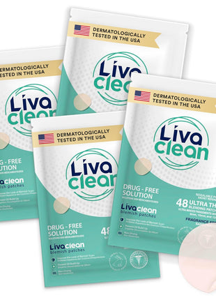 LivaClean 192 CT (4 PK) Hydrocolloid Pimple Patches - Pimple Patches for Face, Acne Patch for Face, Blemish Zit Dressing, Hydrocolloid, Zit Patch, Acne Dots