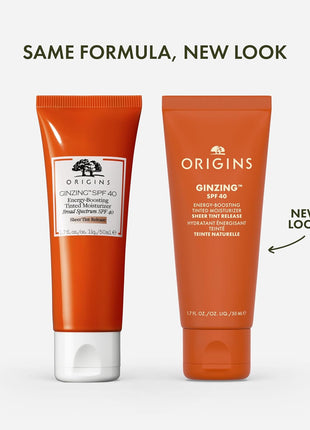 Origins GinZing Energy-Boosting Tinted Moisturizer with SPF 40 | Hydrates & Perfects | Skin Tint with Caffeine and Ginseng, 1.7 Fl Oz