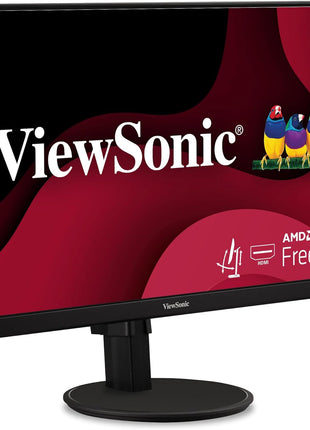 ViewSonic VA2447-MHJ 24 Inch Full HD 1080p Monitor with Advanced Ergonomics, FreeSync, 100Hz, Ultra-Thin Bezel, Eye Care, HDMI, VGA Inputs for Home and Office