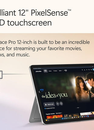 Microsoft Surface Pro 2-in-1 Laptop/Tablet (2025), Windows 11 Copilot+ PC, 12 inch Touchscreen Display, Snapdragon X Plus (8 Core), 16GB RAM, 512GB Storage, Platinum