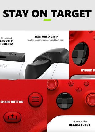 Xbox Wireless Gaming Controller (2025)  - Pulse Red  - Play on Xbox, Windows, Android, iOS, FireTV Sticks, Smart TVs, VR Headsets