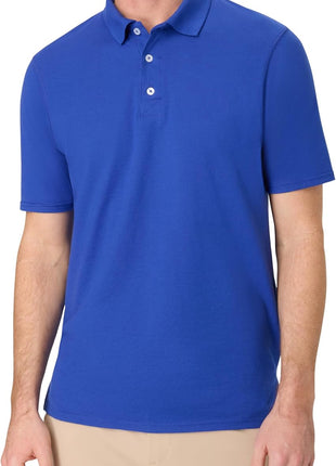 Hanes mens X-temp Performance Polo, Cotton Blend Sport Shirt for Men With Odor Control