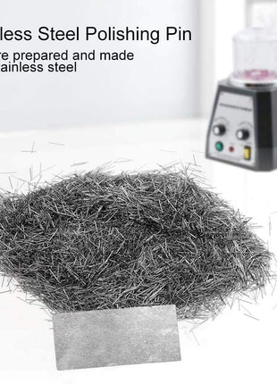 Stainless Steel Polishing, Tumbler Finishing Pins 0.2mm/ 0.3mm/0.4mm/0.5mm X 5mm Pins Tumbler Mag Polishers -100g (0.2mm)