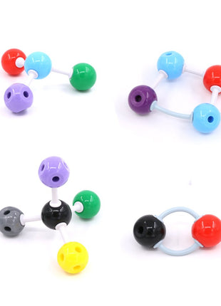 Swpeet 122 Pcs Organic Chemistry Molecular Model Student and Teacher Kit, Molecular Model Set for Inorganic & Organic Chemistry - 59 Atoms & 62 Links & 1 Short Link Remover Tool