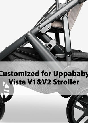 Replacement Closing Latch UppaBaby Vista 2015+ (and V2),Hinge Latch Compatible with UpperBaby Vista V1 & V2 Strollers,Secures Stroller in Closed Position,Gray 1-Pack Includes 2 Screws