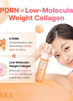 COSRX 5 PDRN Collagen Serum, Anti-aging, Glass Skin & Plumping, 3.38 fl oz