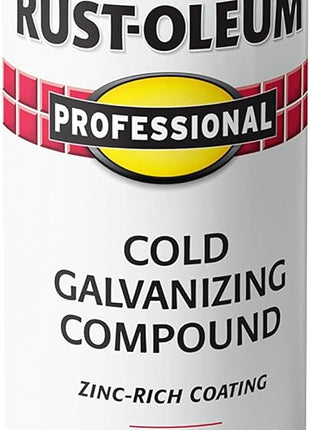 Rust-Oleum 7585838 Cold Gray Professional Galvanizing Compound Spray, 20 Oz