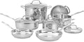 Cuisinart 77 11G Stainless Steel 11 Piece Set Chef's Classic Stainless Cookware Collection